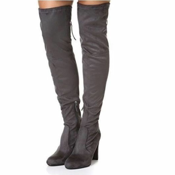 Sam Edelman Kent suede over the knee thigh high boots shoes women's 7.5 - Picture 8 of 8